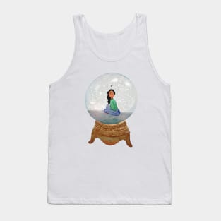 Snowglobe Watercolour Illustration Tank Top